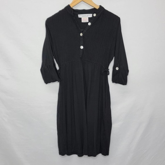 Gretchen Scott Designs 3/4 sleeve button detail pockets - Picture 2 of 11